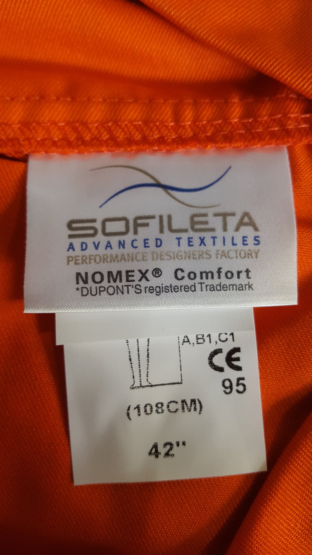 Sofileta 41850-16101-25 FR Nomex Hi Vis Flame Retardant Jacket Orange Size 40
