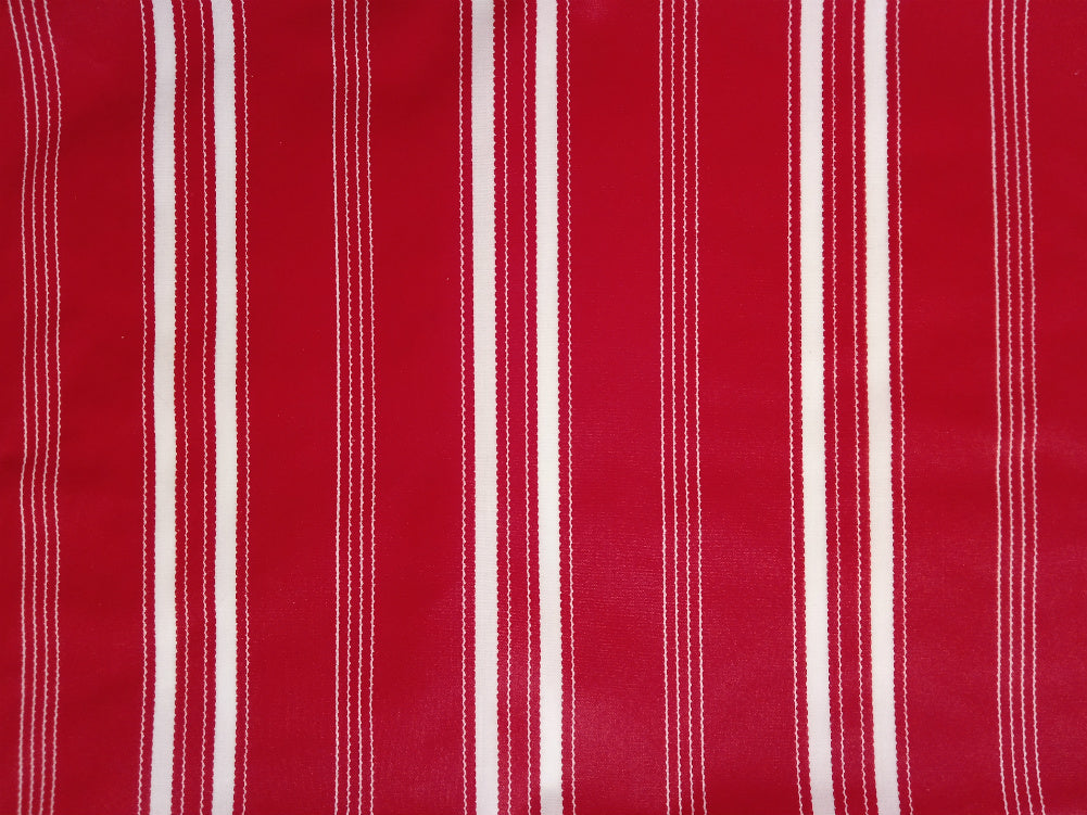 PU Nylon Twin Stripe Butchers Apron with Halter Neck and Ties