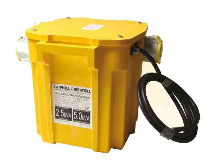 Carroll & Meynell 5kVA Triple Outlet 110-volt Site Transformer