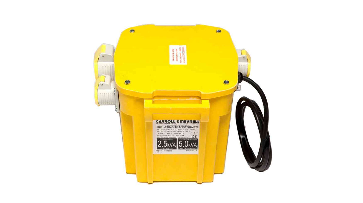 Carroll & Meynell 5kVA Triple Outlet 110-volt Site Transformer