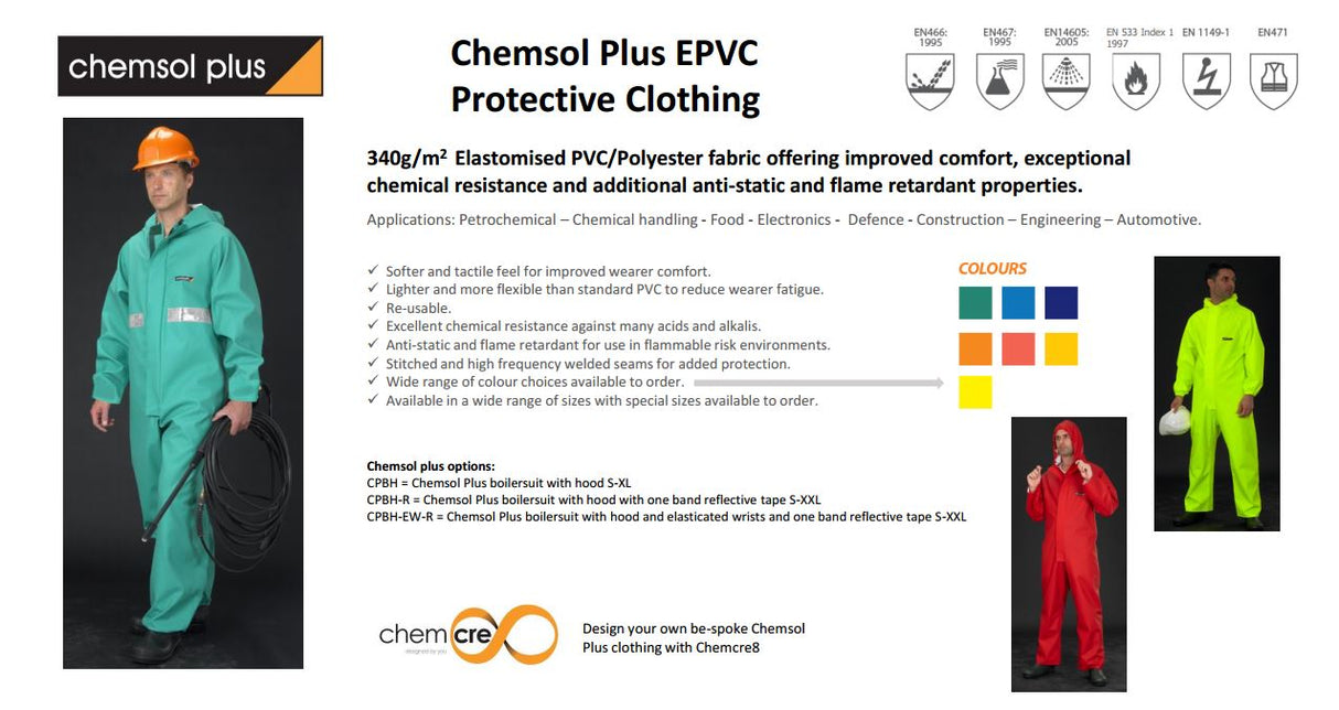 Alpha Solway Slickersuit Chemical Resistant Green Coverall