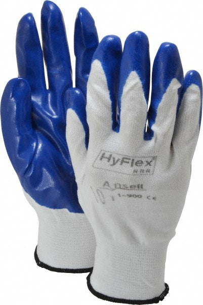 Ansell Marigold 11-900 Hyflex Work Gloves Oil Repellency &  Abrasion Resistant Nitrile Palm Coating