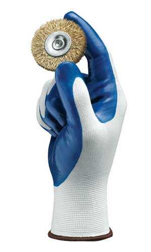 Ansell Marigold 11-900 Hyflex Work Gloves Oil Repellency &  Abrasion Resistant Nitrile Palm Coating