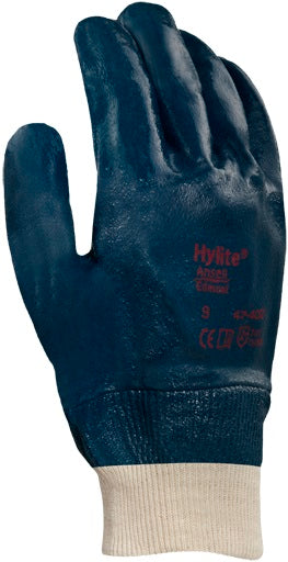 Ansell 47-402 ActivArmr Hylite Work Gloves Nitrile Fully Coated
