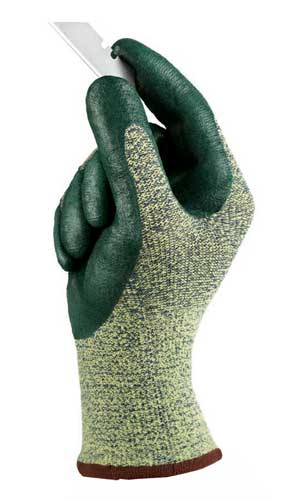 Ansell 11-501 HyFlex Cut Resistant Work Glove Kevlar Palm Coated