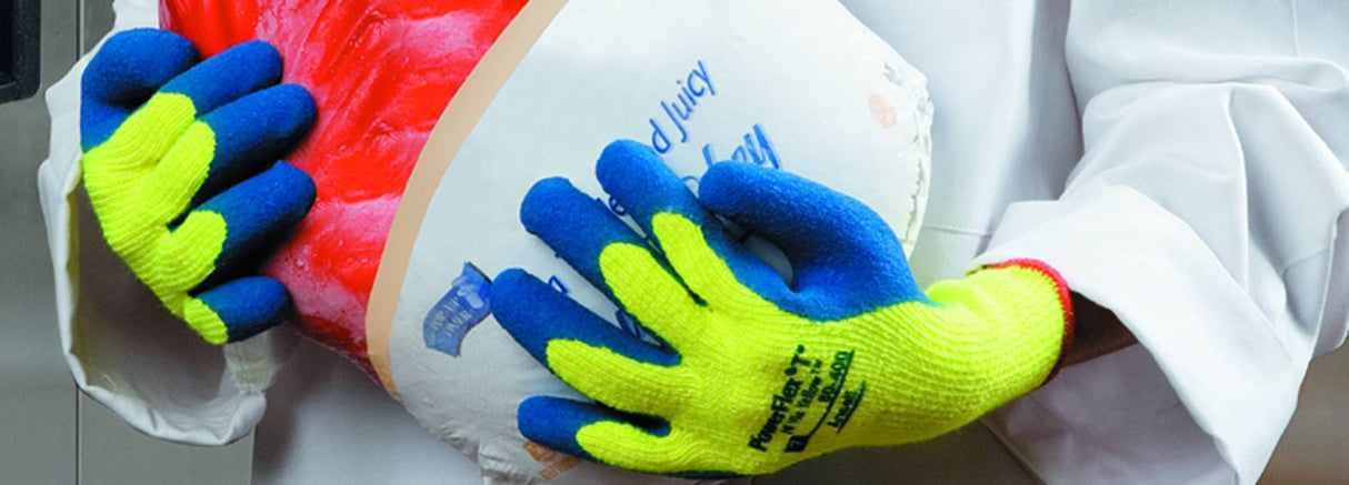 Ansell Powerflex 80-400 Insulated Latex Palm Coat Hi Vis Glove