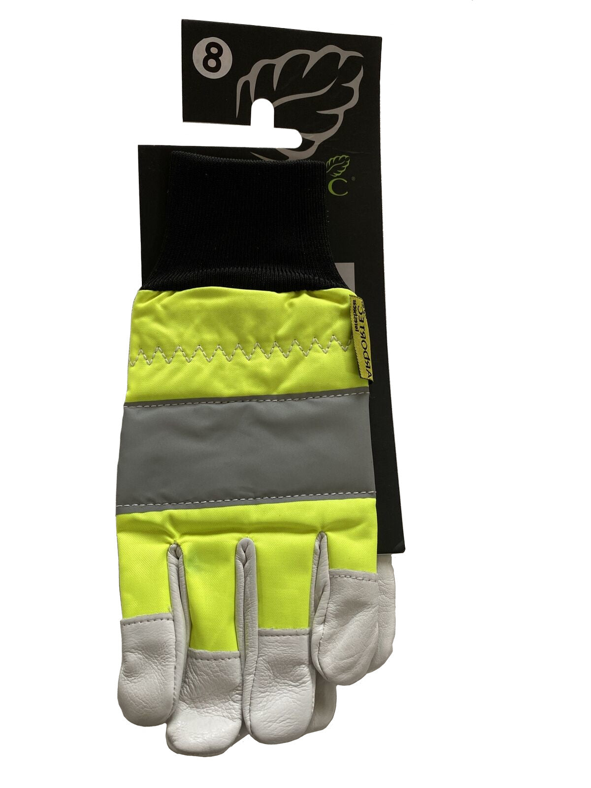 Arbortec AT850 Dyneema Hi Vis Class 1 Chainsaw Forestry Gloves Size 8