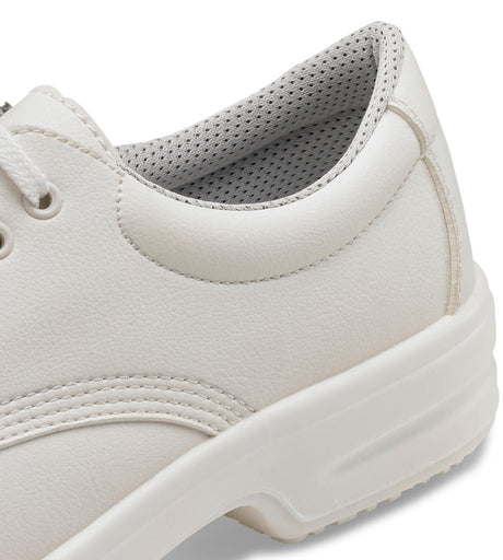 B-Click D211 Micro-Fibre S1 Safety Tie Shoe White