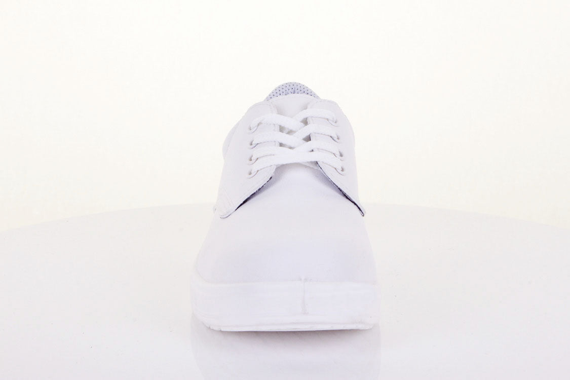 B-Click D211 Micro-Fibre S1 Safety Tie Shoe White
