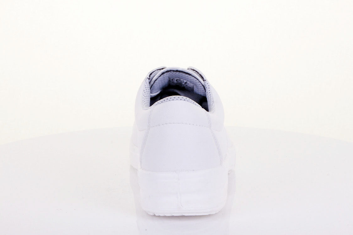 B-Click D211 Micro-Fibre S1 Safety Tie Shoe White