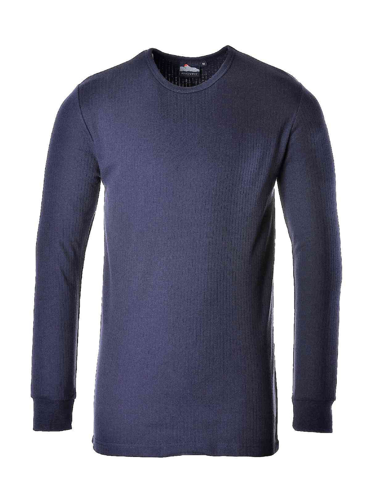 Portwest B123 Men Long Sleeve Thermal T-Shirt Navy