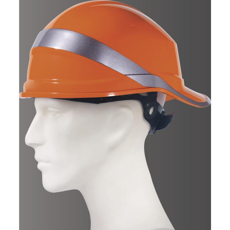 Delta Plus Diamond V Safety Helmet Baseball Cap Shaped Orange
