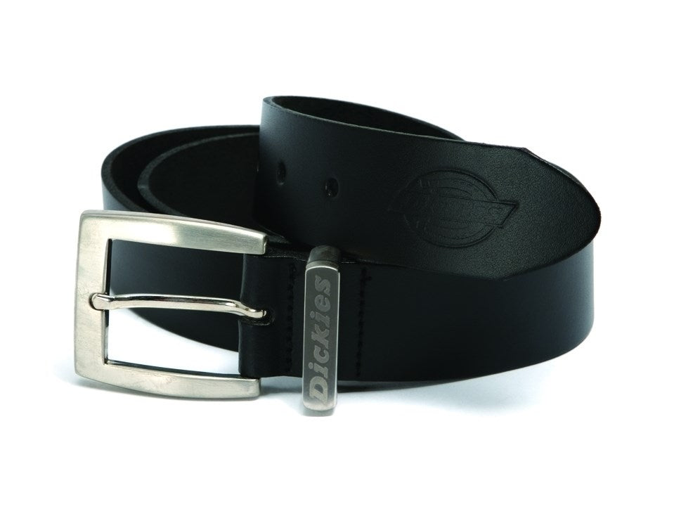 Dickies BE100 Work Trousers Belt Black Leather
