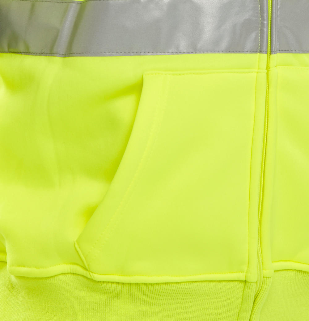 Beeswift BSHSSENSY Hi Vis Yellow Sweatshirt With Hoodie