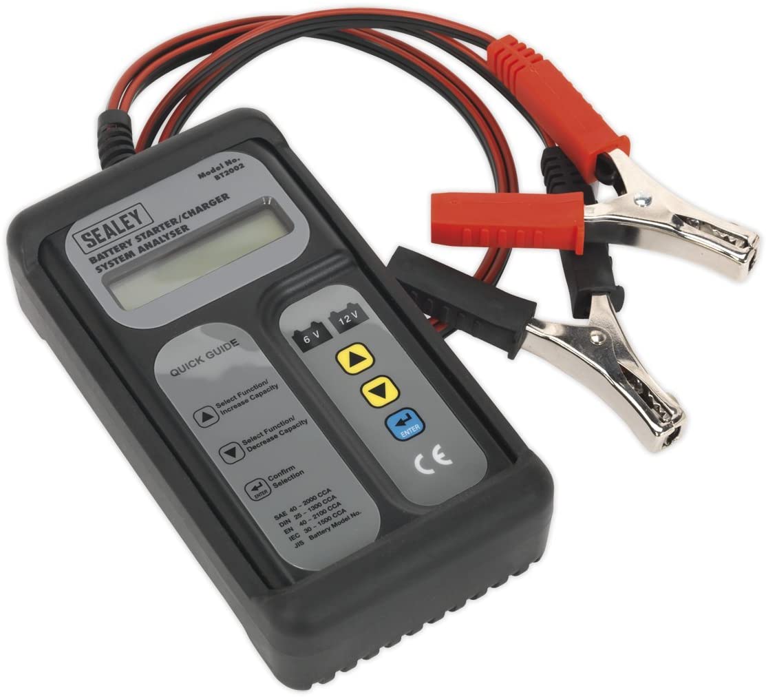 Sealey BT2002 Digital Battery & Alternator Tester 6-12V Battery 6, 12, 24V Alternator