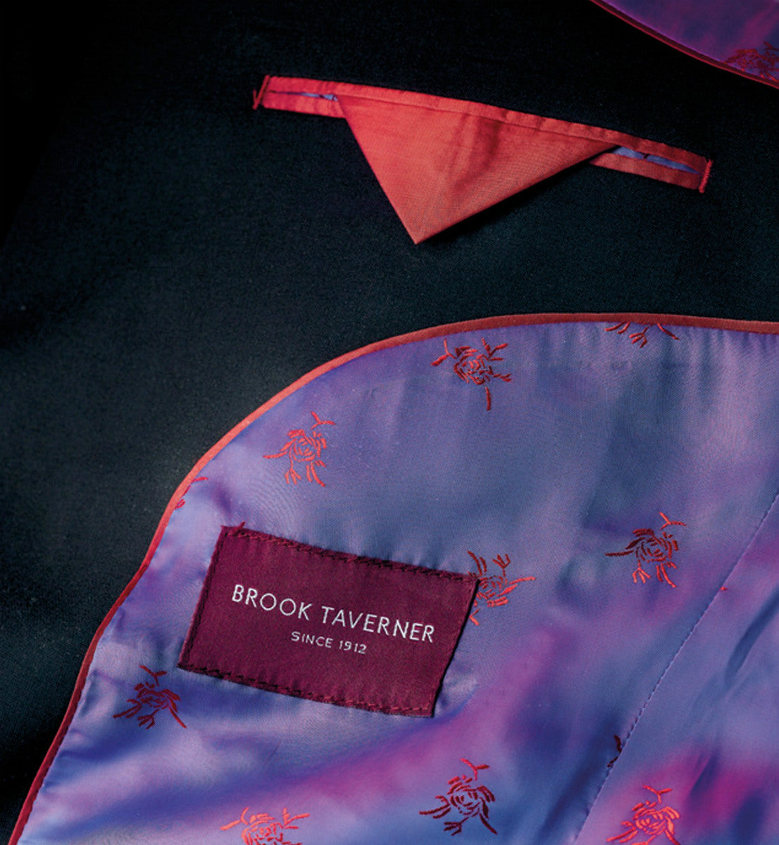 Brook Taverner 2184B Aprilla Ladie Slim Fit Jacket Navy Multistripe, Size - 12