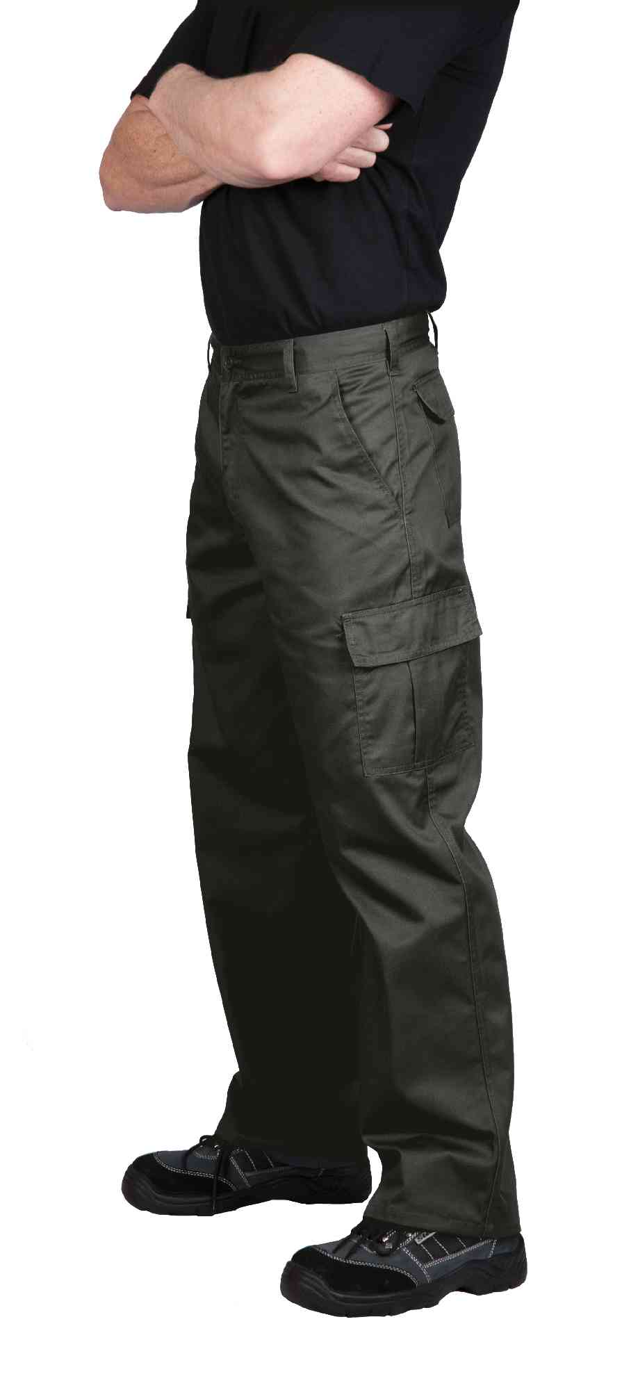 Portwest C701 Men Work Trousers Black Polycotton