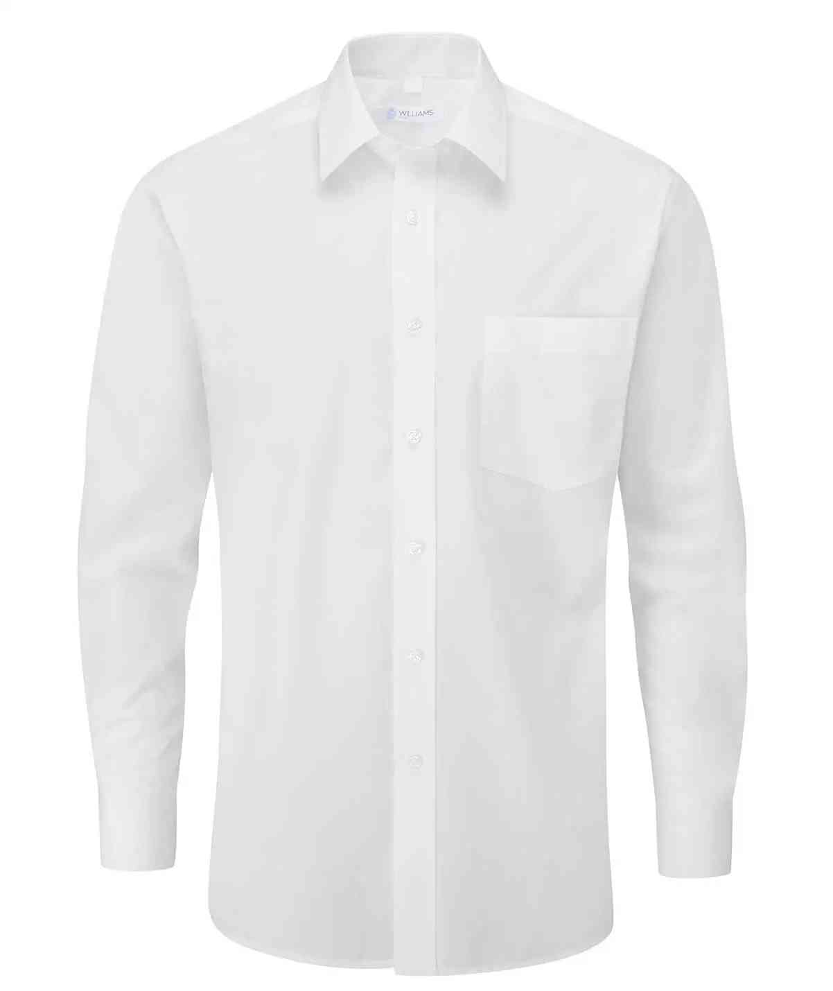 Disley C896 Classic Men Shirt Long Sleeve White