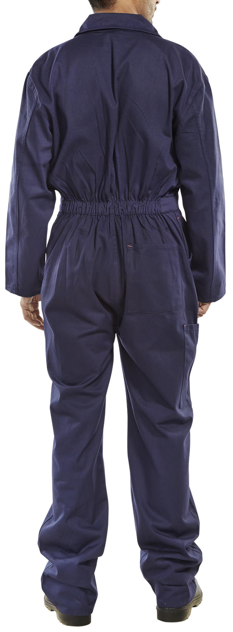 Beeswift CDBSN Cotton Drill Coverall Navy