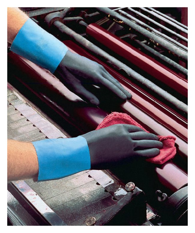 SHOWA CHM Chem Master Neoprene\Natural Rubber Chemical Resistant Work Gauntlets