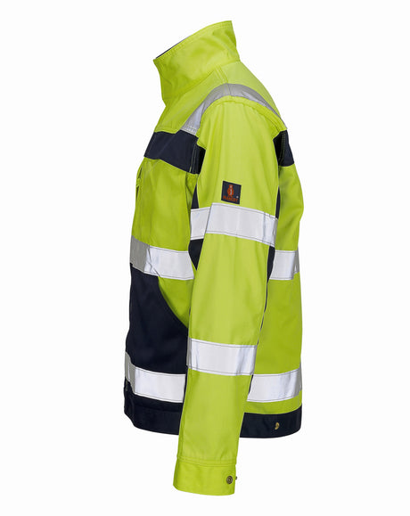 Mascot 07109-470 Cameta Hi Vis Polycotton Work Jacket with Reflective Bands