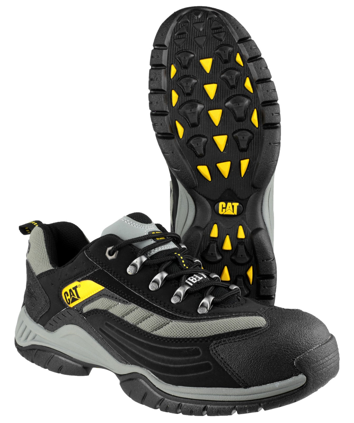 Caterpillar MOOR Unisex SB HRO Steel Toe Trainers Grey/Black