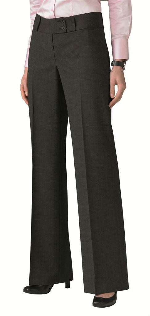 ClubClass Brompton Flared Bottoms Charcoal Endurance Range Ladies Trouser E5LT489