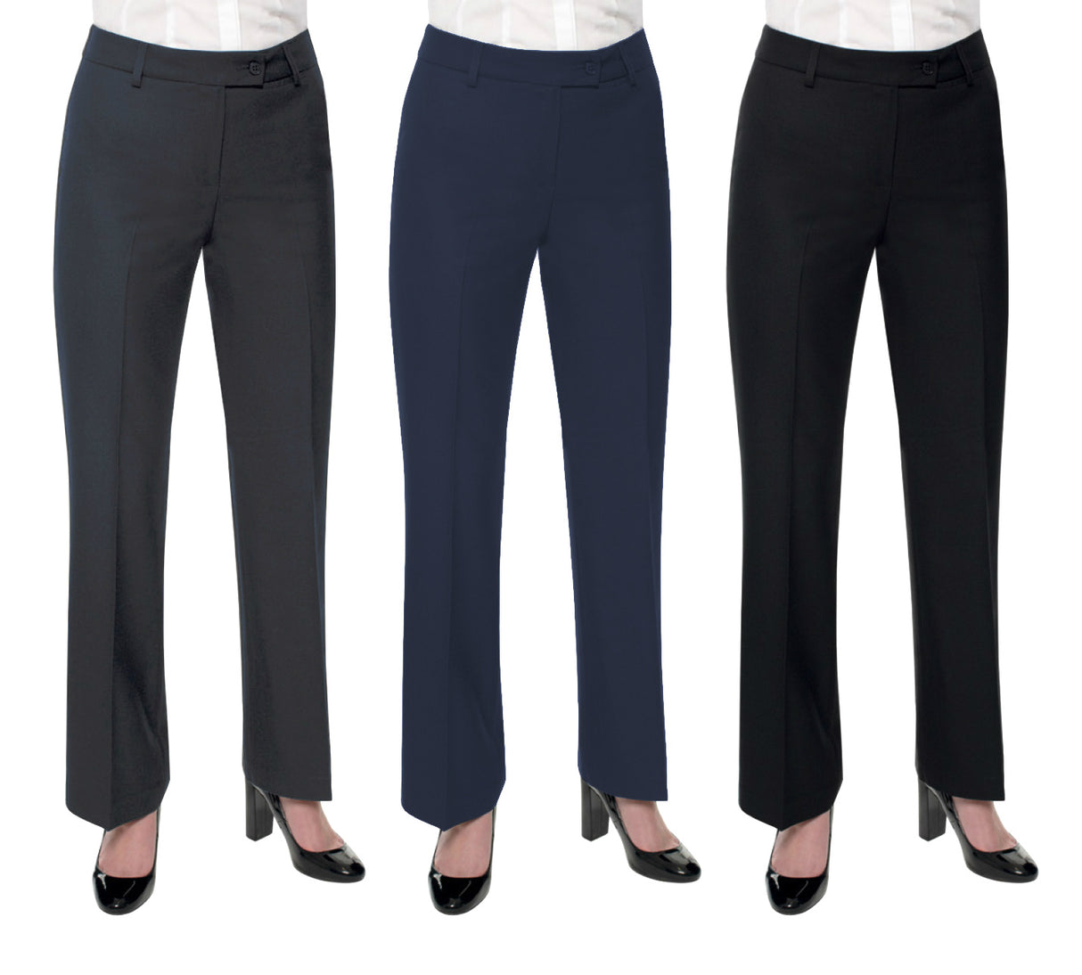Clubclass Chelsea E4LT4 Ladies Parallel Leg Trouser Formal Pants