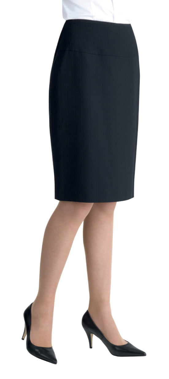 ClubClass Corporatewear S4004N Vienna Ladies Corporate Pencil Skirt, Size - 10 Navy