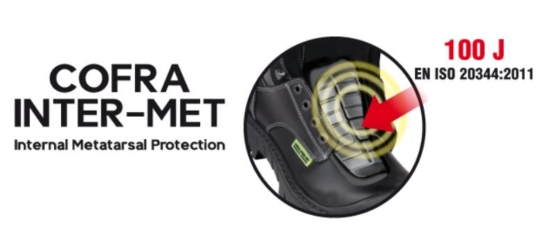 Cofra DARWEN UK INTER-MET S3 HI CI HRO SRC Safety Boots - Size 8UK