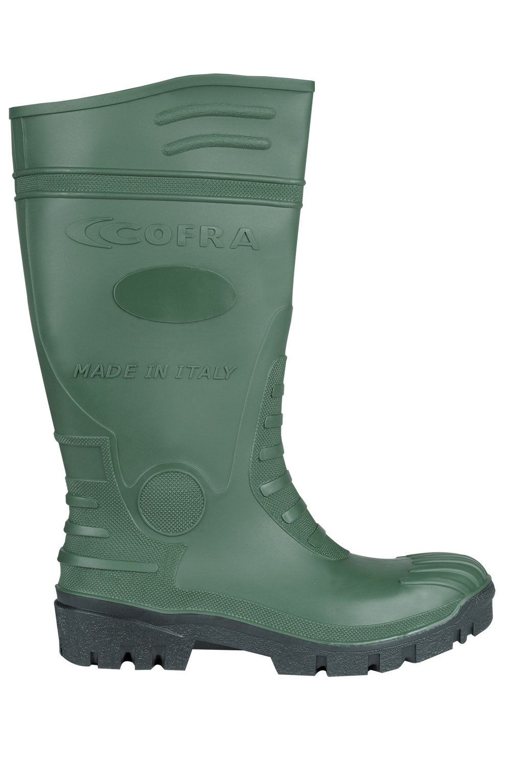 Cofra Typhoon Resistant To Mineral Oils Hydrocarbons S5 Green PVC Safety Wellington