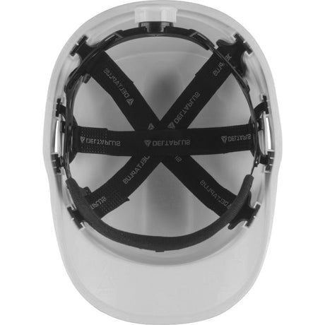 Delta Plus Diamond V UP Safety Helmet Baseball Cap Shaped Chin Strap White