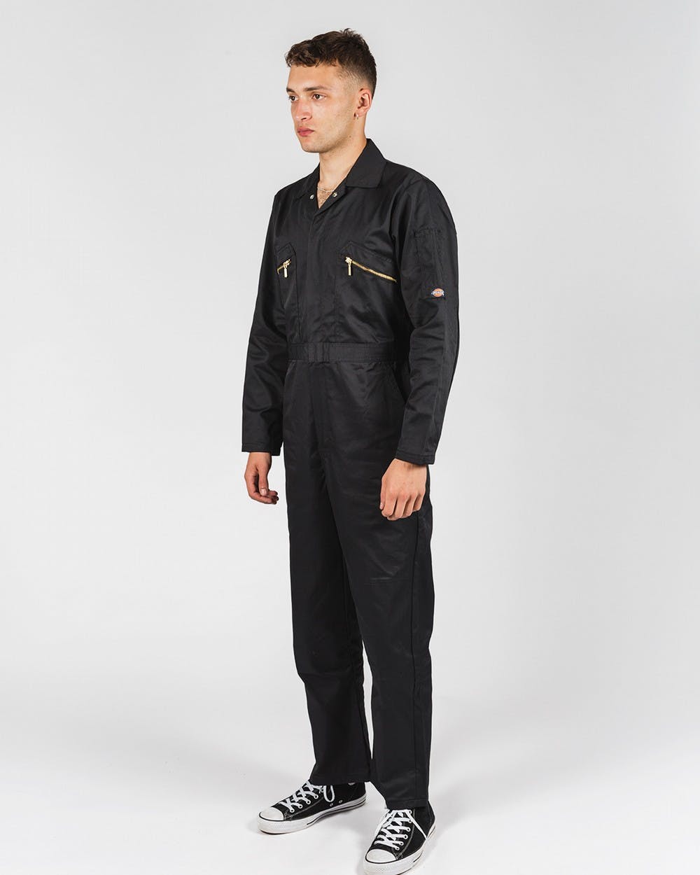 Dickies WD4839 Redhawk Men Work Overall Knee Pad Pockets Black