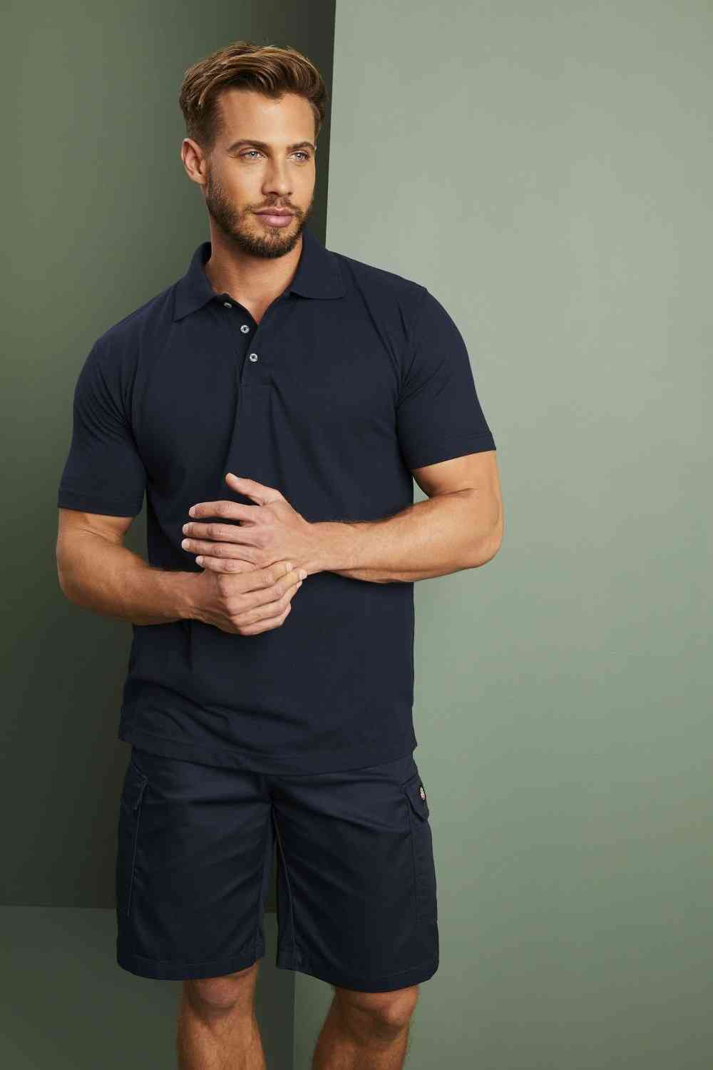 Dickies SH21220 Three button Polo Shirt Black