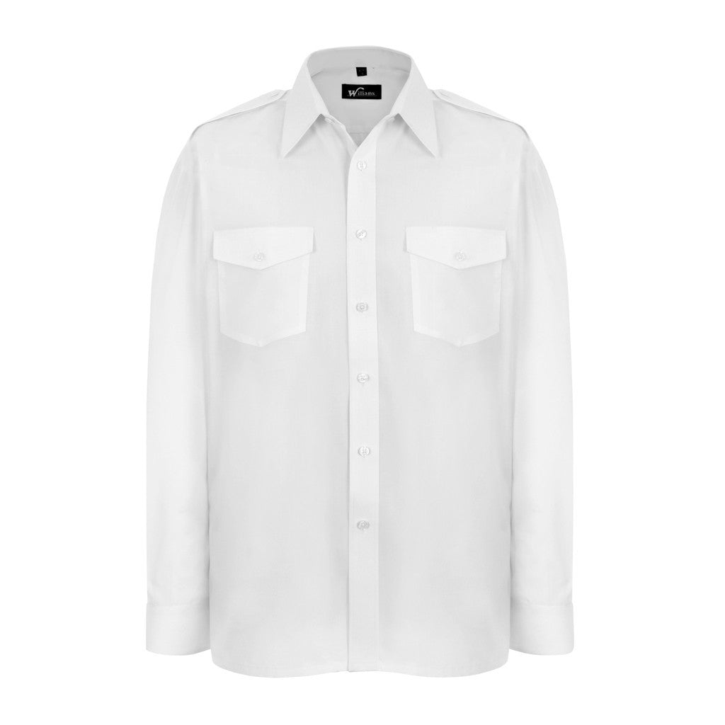 Disley P215 William Pilot Shirt Long Sleeve Polycotton