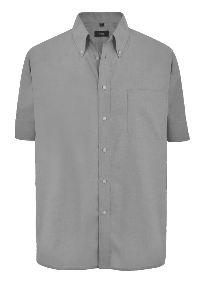 Disley H955B Polycotton Button-Down Work Uniform Casual Mens Short Sleeve Shirt