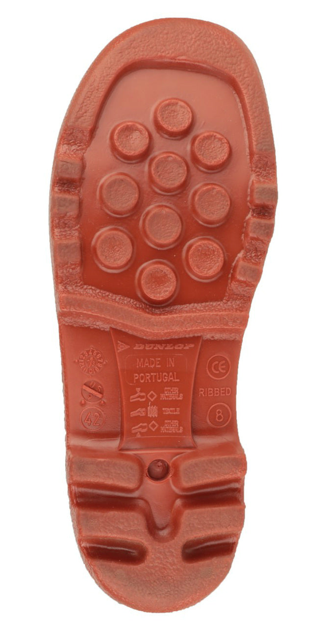 Dunlop Acifort A252931 Steel Toe Caps Ribbed SB-P Full Safety Wellingtons