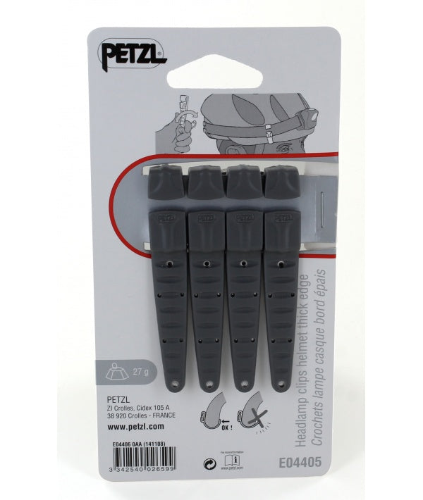 Petzl E04405 Crochlamp L Headlamp Clips Pack of 4