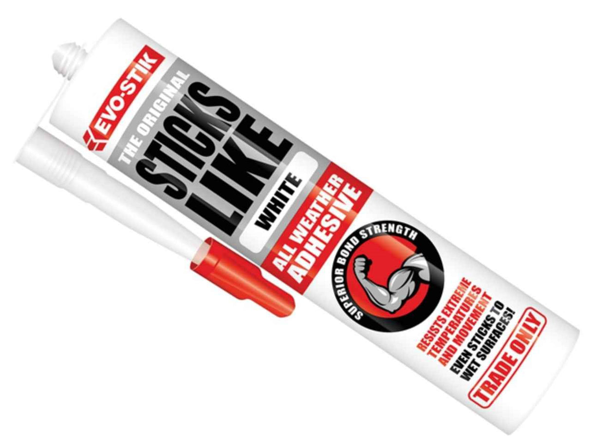 Bostik Evo-Stik Sticks Like All Weather Adhesive 310ml Cartridge White