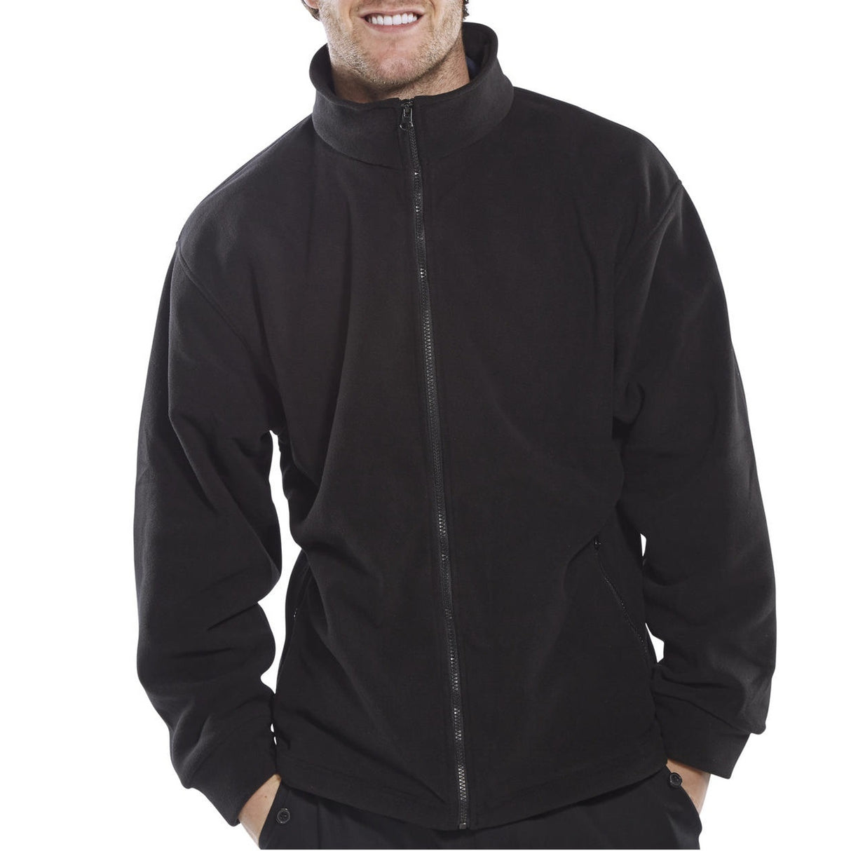 Beeswift FLJB Men Standard Fleece Jacket Black
