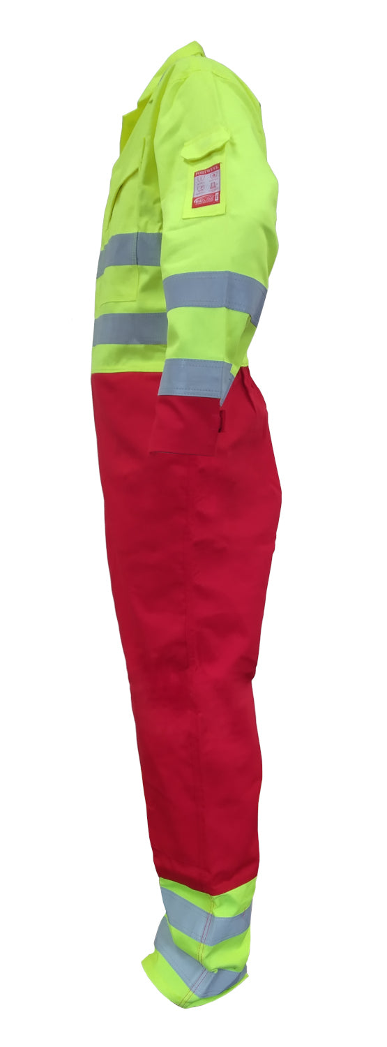 Portwest FR90 Bizflame Services Coverall Flame Retardant High Visibility Offshore Boilersuit XL