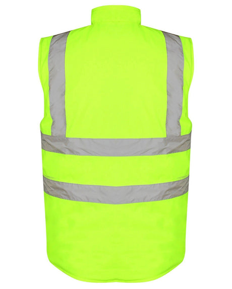 Orbit Corinthian Reversable High Vis Yellow Bodywarmer HVRB03