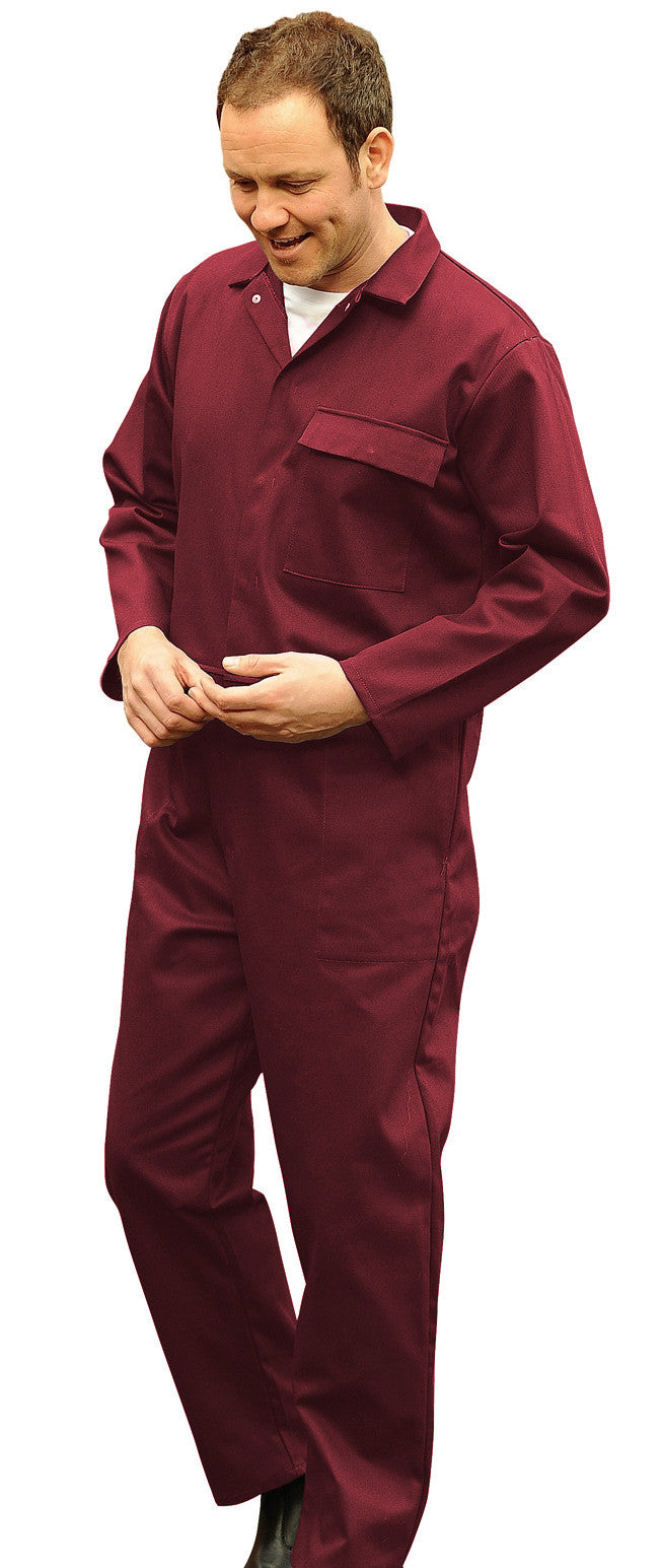 Harveys BS80 Harpoon Flame Retardant Proban Boiler Suit Maroon