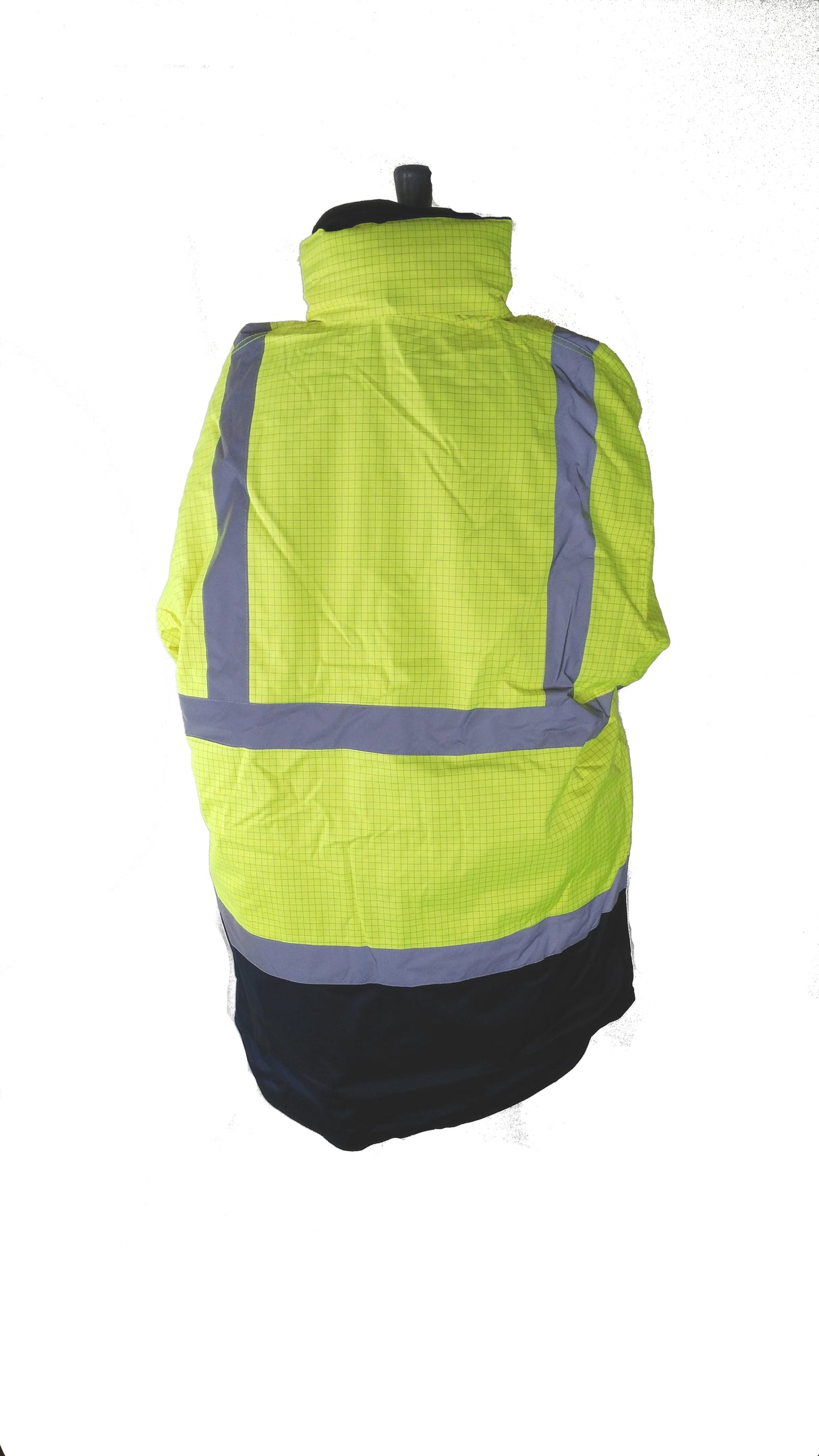 Eurox Aqua Hi Vis Waterproof Rain Jacket Flame Retardant Antistatic Parka With Removable Quilted Lining