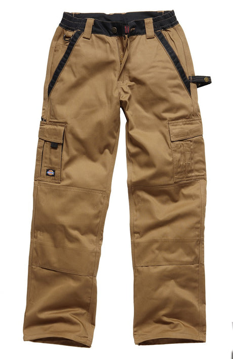 Dickies IN30030 Industry Two Tone Work Trousers Khaki/Black