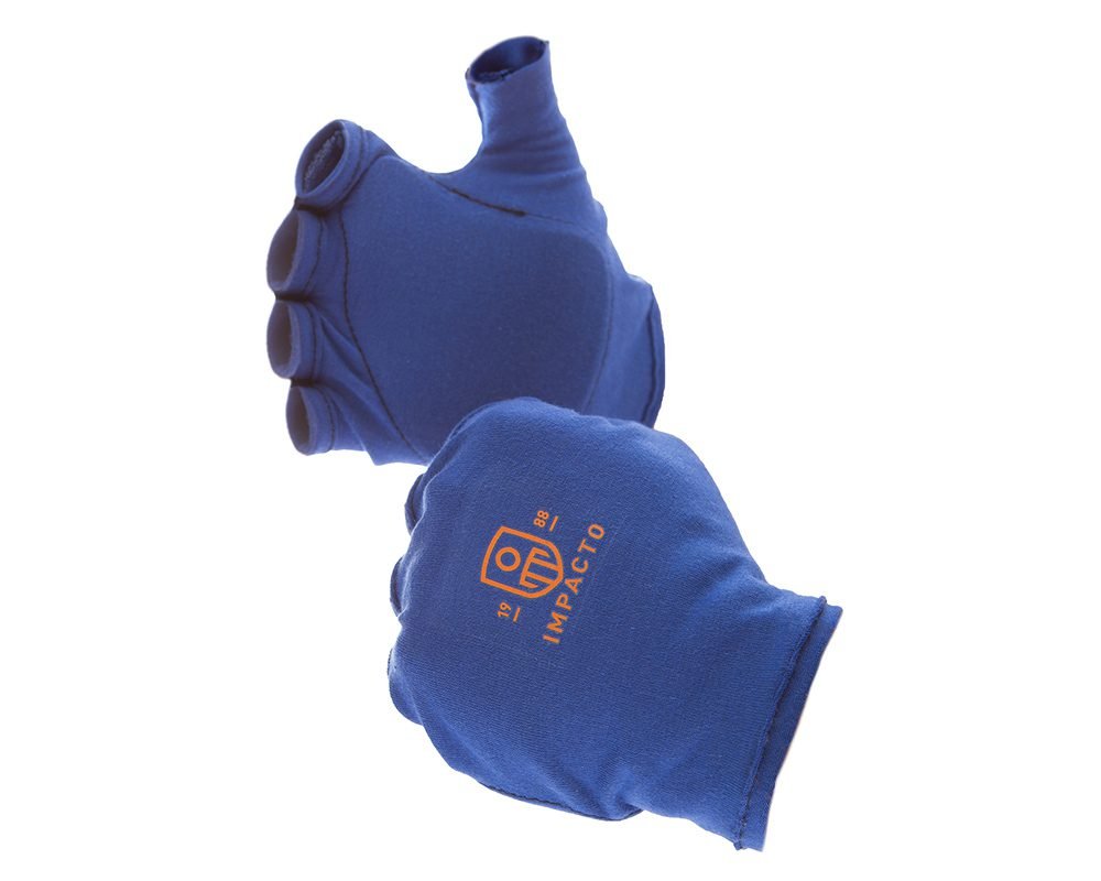 Impacto 501-00 Impact & Vibration Fingerless Anti-Impact VEP Padding Palm Glove Liner