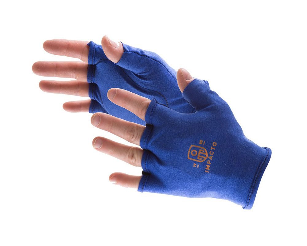 Impacto 501-00 Impact & Vibration Fingerless Anti-Impact VEP Padding Palm Glove Liner
