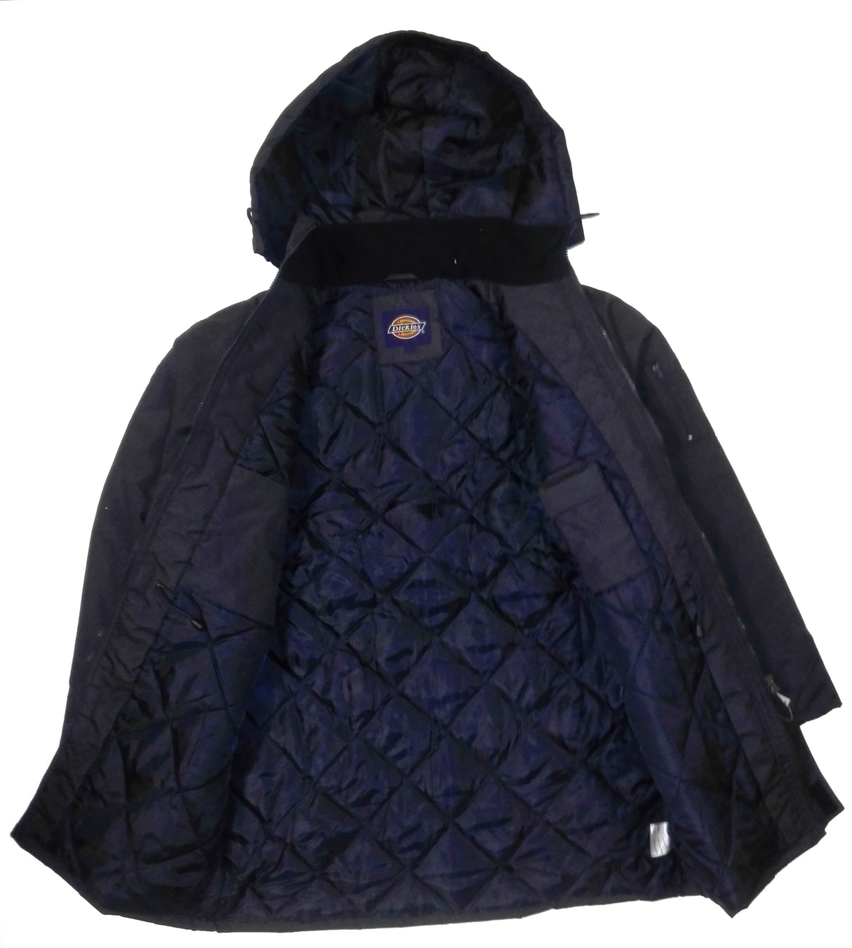 Dickies Polyester Security Uniform Quilted Water Resistant PVC Coated Hooded Jacket JW23400