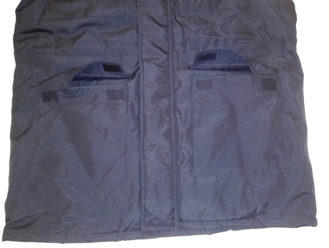 Dickies Polyester Security Uniform Quilted Water Resistant PVC Coated Hooded Jacket JW23400