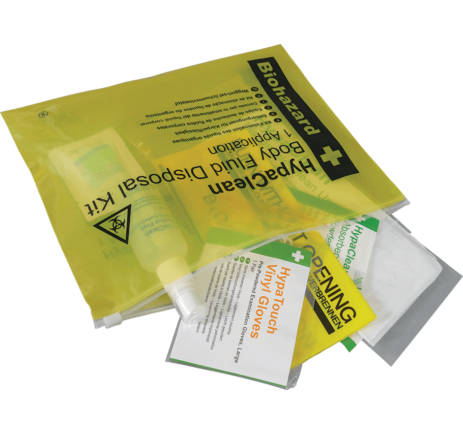 HypaClean K418A Safety Emergency Rescue First Aid Body Fluid Disposal Kit